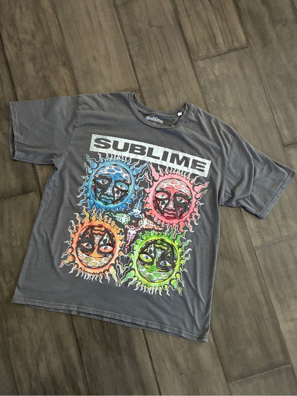 Sublime 40 Oz. to Freedom Sun Logo Band Tee - Size Medium